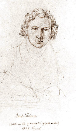 Jacob Grimm. Zeichnung von Ludwig Emil Grimm.