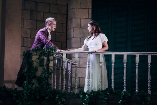 Balkonszene mit Romeo und Julia